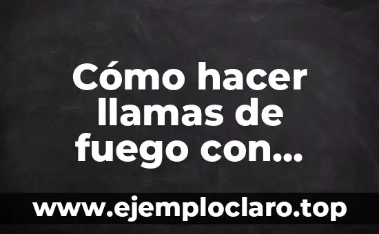 Cómo hacer llamas de fuego con papel crespon