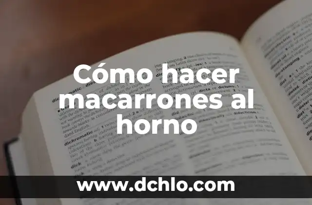 Cómo hacer macarrones con queso Kraft 3 Cómo hacer macarrones al horno