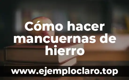 Cómo hacer mancuernas de hierro