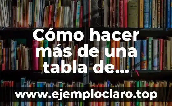 Cómo hacer más de una tabla de contenido en Word