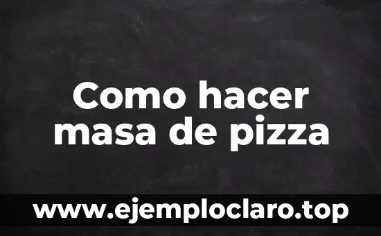 Cómo hacer la masa para donas fritas 3 Como hacer masa de pizza