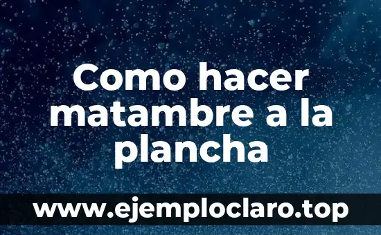 Como hacer matambre a la plancha