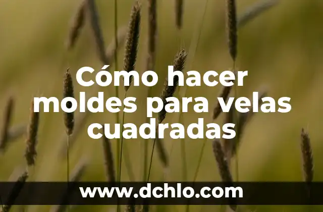 Cómo hacer esferas con bombitas de agua y decorarlas 7 Cómo hacer moldes para velas cuadradas