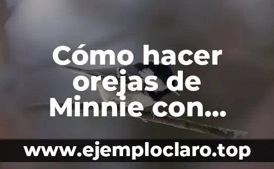 Cómo hacer orejas de Minnie con foami