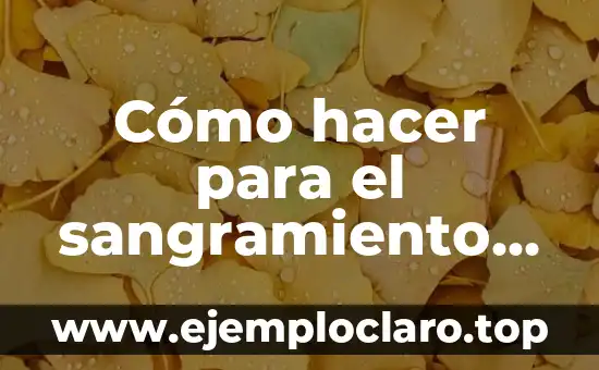 Cómo hacer para el sangramiento de los dientes