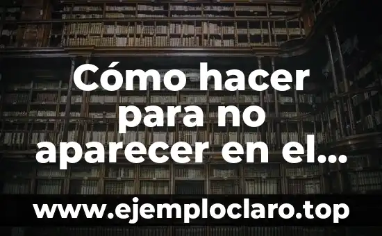 Cómo no aparecer en búsqueda de Facebook 4 Cómo hacer para no aparecer en el chat de Facebook