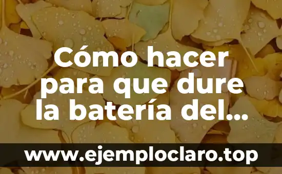 Cómo hacer para que dure la batería del iPhone