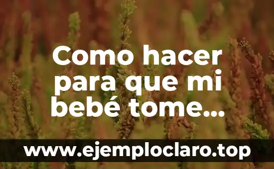 Como hacer que Excel tome los puntos como comas 4 Como hacer para que mi bebé tome leche de fórmula