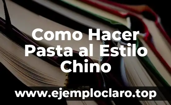 Cómo hacer masa de pasta fresca 5 Como Hacer Pasta al Estilo Chino