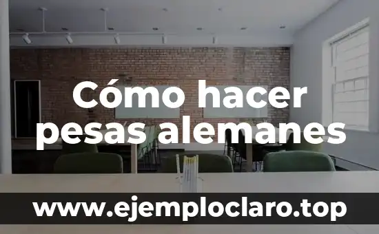Como Hacer Ejercicio en Casa para Hombres con Pesas 6 Cómo hacer pesas alemanes