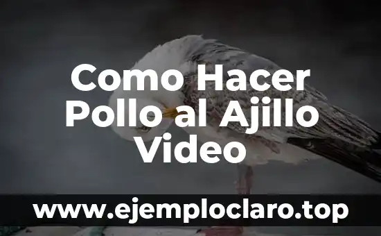 Como Hacer Pollo al Ajillo Video