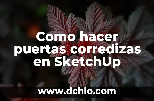 Cómo hacer que no se te trabe el Minecraft 7 Como hacer puertas corredizas en SketchUp