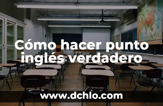 El verdadero significado de Isis 4 Cómo hacer punto inglés verdadero