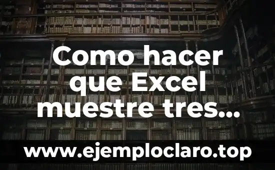 Como hacer que Excel muestre tres opciones en una celda