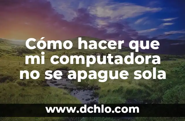 Cómo hacer para ver la historia en la computadora 3 Cómo hacer que mi computadora no se apague sola