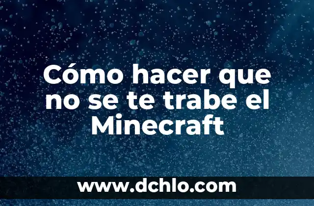 Como hacer maleta para máquina de coser 3 Cómo hacer que no se te trabe el Minecraft