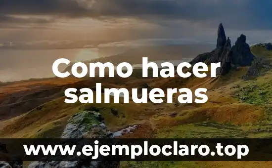 Cómo hacer un manuscrito de un libro 6 Como hacer salmueras