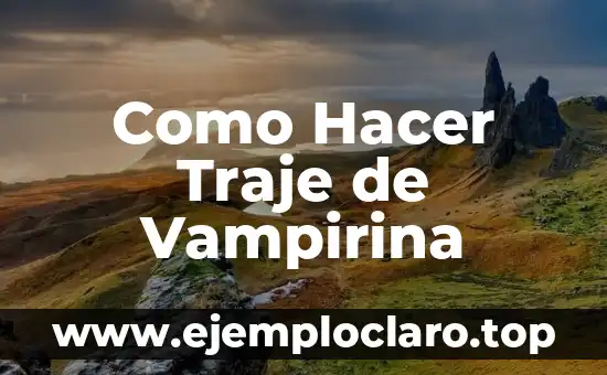 Como Hacer el Traje de Mario 4 Como Hacer Traje de Vampirina