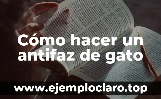 Cómo hacer un antifaz de gato