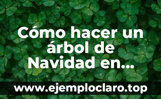 Cómo hacer un árbol de Navidad en fieltro