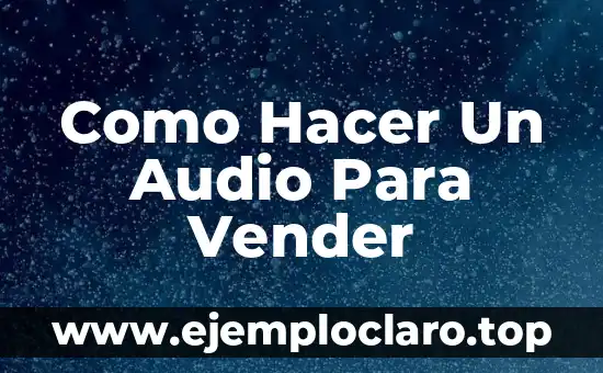 Cómo Hacer una Transmisión de Audio en Facebook 4 Como Hacer Un Audio Para Vender