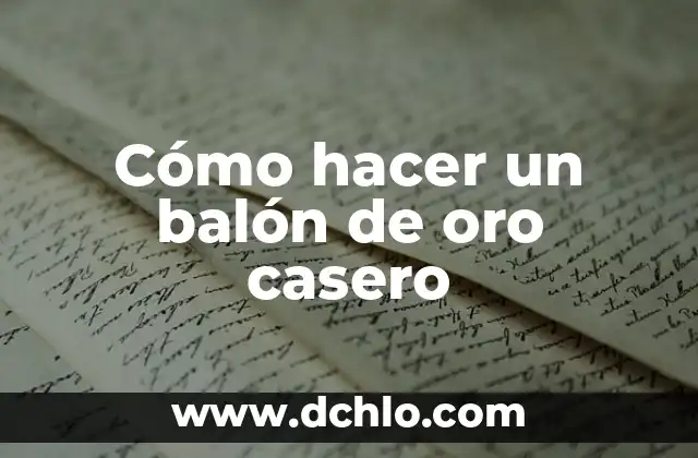 Cantantes de los 90 en Español - Una Época de Oro de la Música Latina 7 Cómo hacer un balón de oro casero