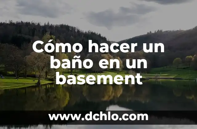 Cómo hacer el baño de color 4 Cómo hacer un baño en un basement