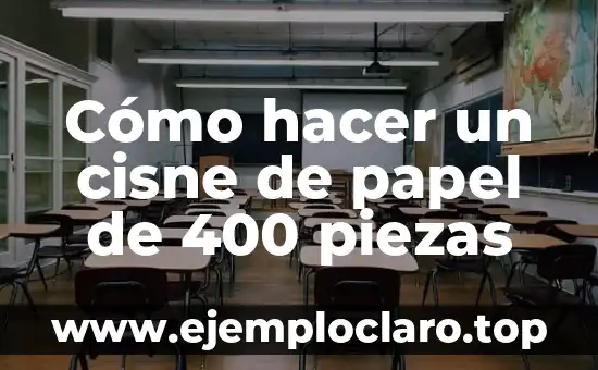 Cómo hacer un cisne de papel de 400 piezas
