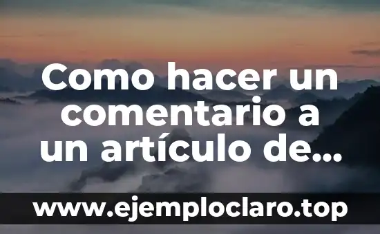 Cómo hacer un código para escanear en Spotify 4 Como hacer un comentario a un artículo de código