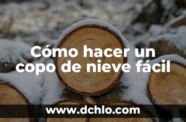 Como hacer guirnaldas de copos de nieve 5 Cómo hacer un copo de nieve fácil
