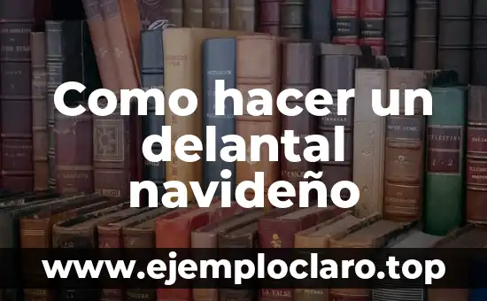 Como hacer un delantal navideño