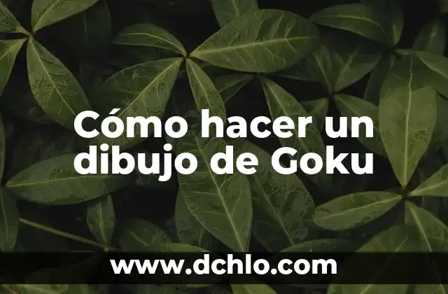 Significado del Logotipo de Goku 6 Cómo hacer un dibujo de Goku