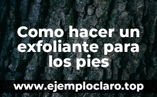 Cómo hacer un exfoliante casero para rostro 4 Como hacer un exfoliante para los pies