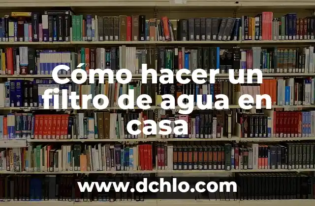 Cómo hacer un jardín en mi casa 6 Cómo hacer un filtro de agua en casa