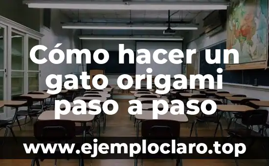 Cómo hacer un gato origami paso a paso