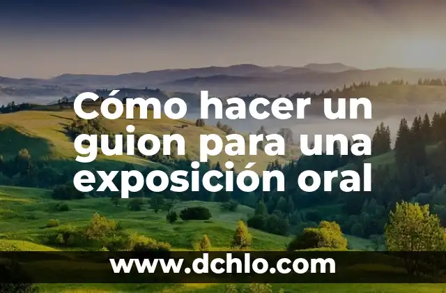 Cómo hacer efecto niebla casero 5 Cómo hacer un guion para una exposición oral