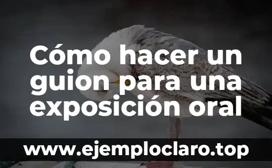 Cómo hacer un guion para una exposición oral