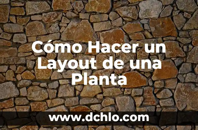 Significado Layout de la Organización: Diseño Espacial en el Entorno Laboral 3 Cómo Hacer un Layout de una Planta