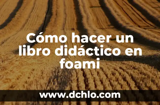 Cómo hacer el número 1 en foami 6 Cómo hacer un libro didáctico en foami