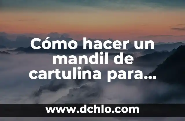 Significado del Mandil de Aprendiz 3 Cómo hacer un mandil de cartulina para inicial