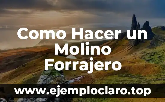 Como Hacer un Molino Forrajero