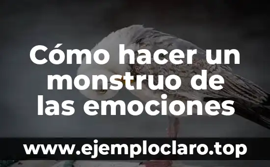 Cómo hacer un monstruo de las emociones