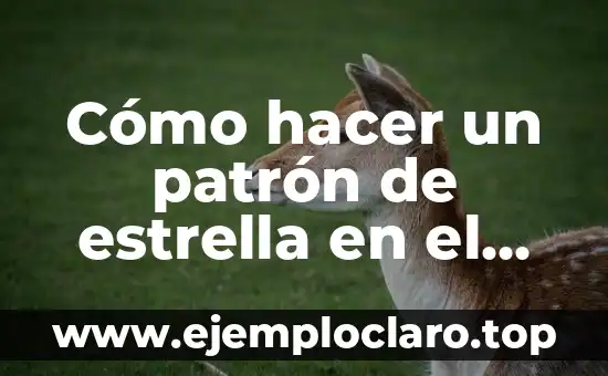 Cómo hacer el patrón de una manga corta 4 Cómo hacer un patrón de estrella en el celular