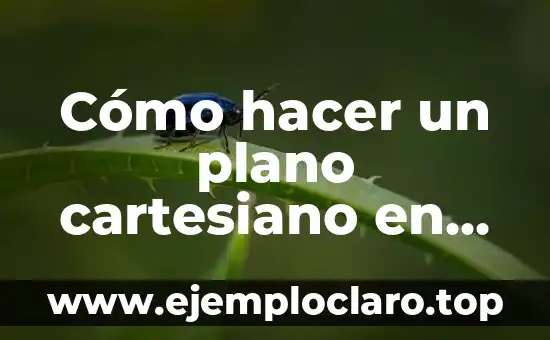 Cómo hacer un plano cartesiano en una hoja milimetrada