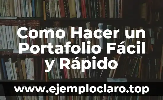 Cómo Hacer Pudin Fácil y Rápido 4 Como Hacer un Portafolio Fácil y Rápido