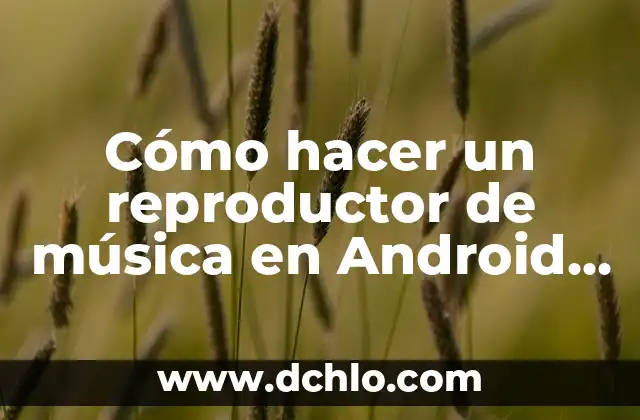 Cómo hacer un remix de música 4 Cómo hacer un reproductor de música en Android Studio