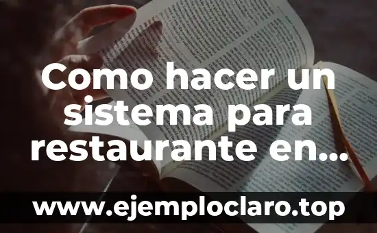 Significado de Steakhouse: Restaurante Especializado en Carnes a la Parrilla 6 Como hacer un sistema para restaurante en Excel