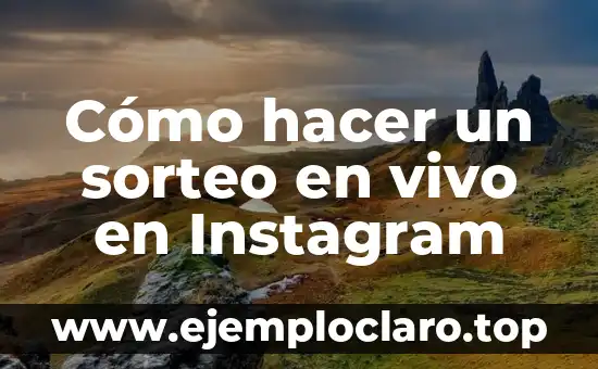 Cómo hacer varias fotos en una historia de Instagram 3 Cómo hacer un sorteo en vivo en Instagram