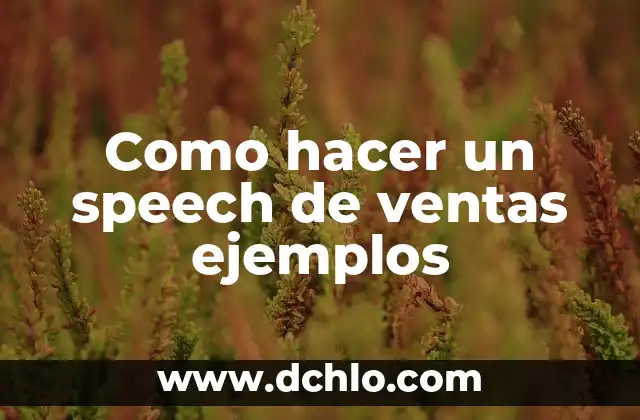 C贸mo hacer los agradecimientos de una tesis ejemplos 7 Como hacer un speech de ventas ejemplos
