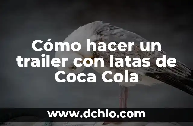 Como hacer un vestido con anillas de latas 6 Cómo hacer un trailer con latas de Coca Cola